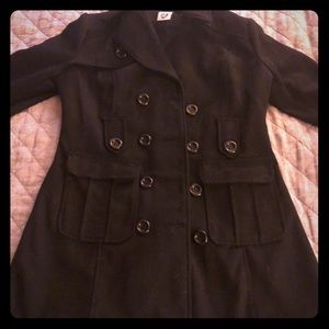Black pea coat